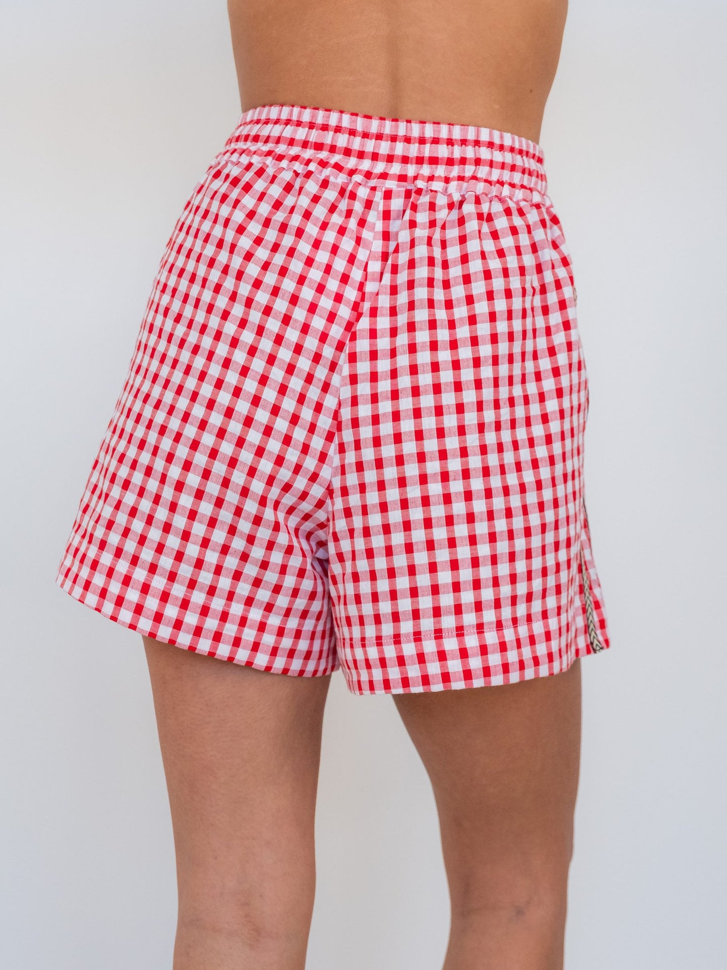Cherry Check Short