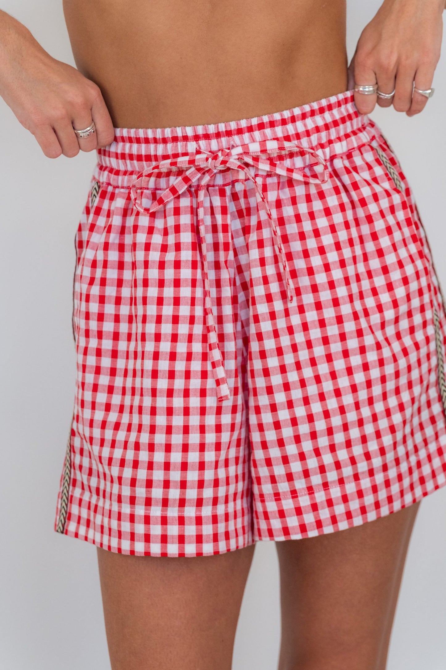 Cherry Check Short
