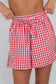Cherry Check Short