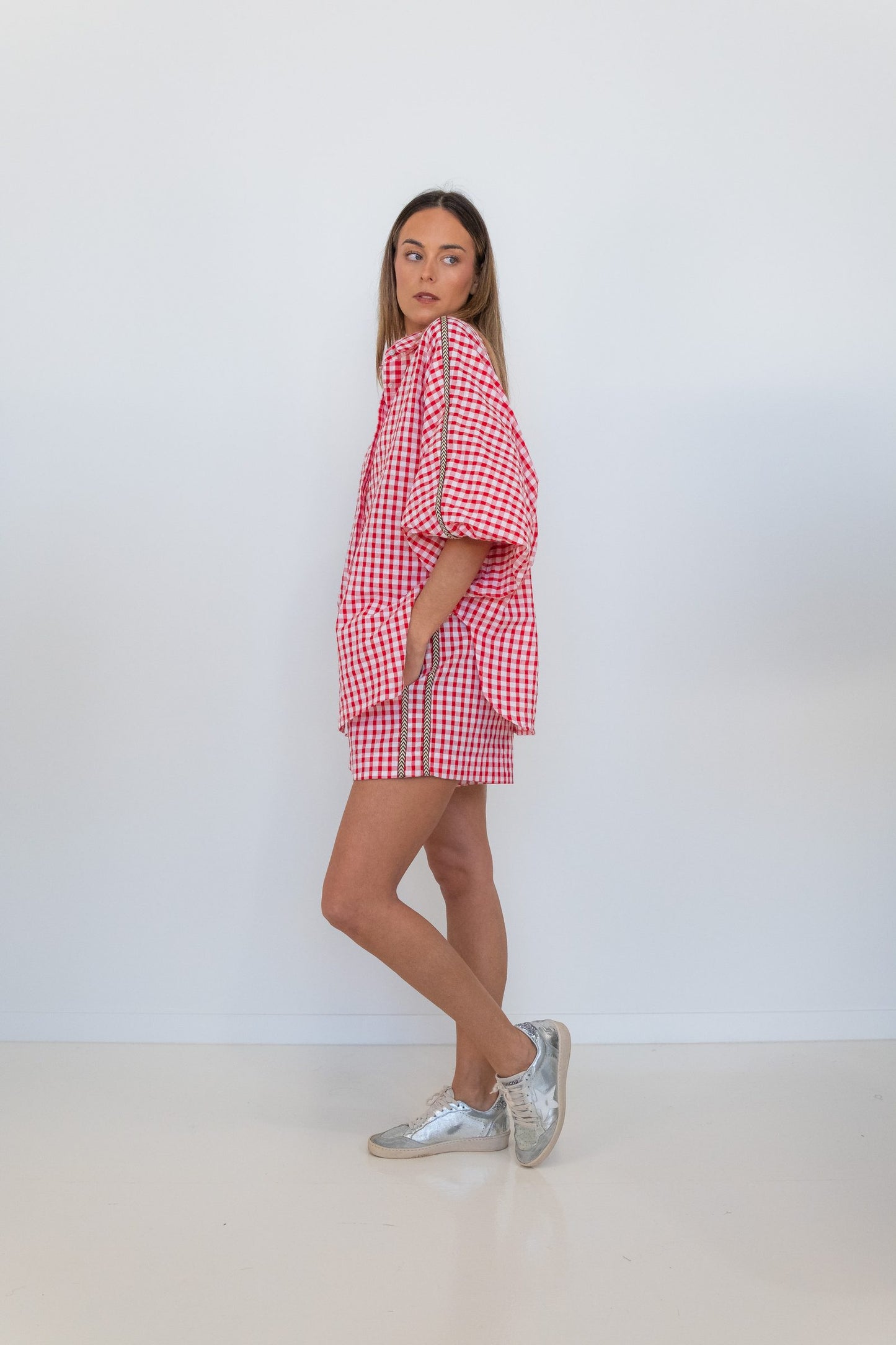 Cherry Check Butterfly Shirt