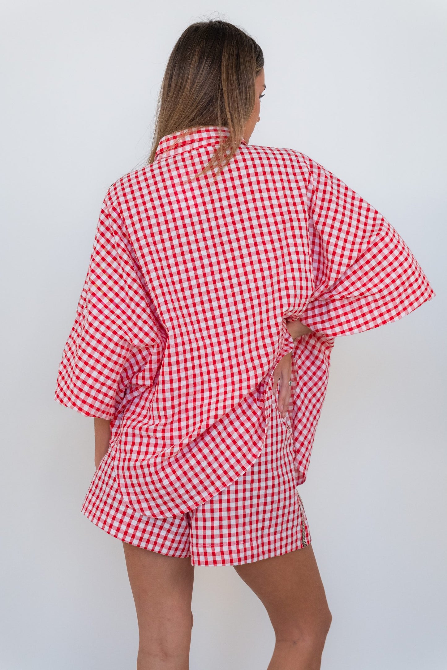 Cherry Check Butterfly Shirt