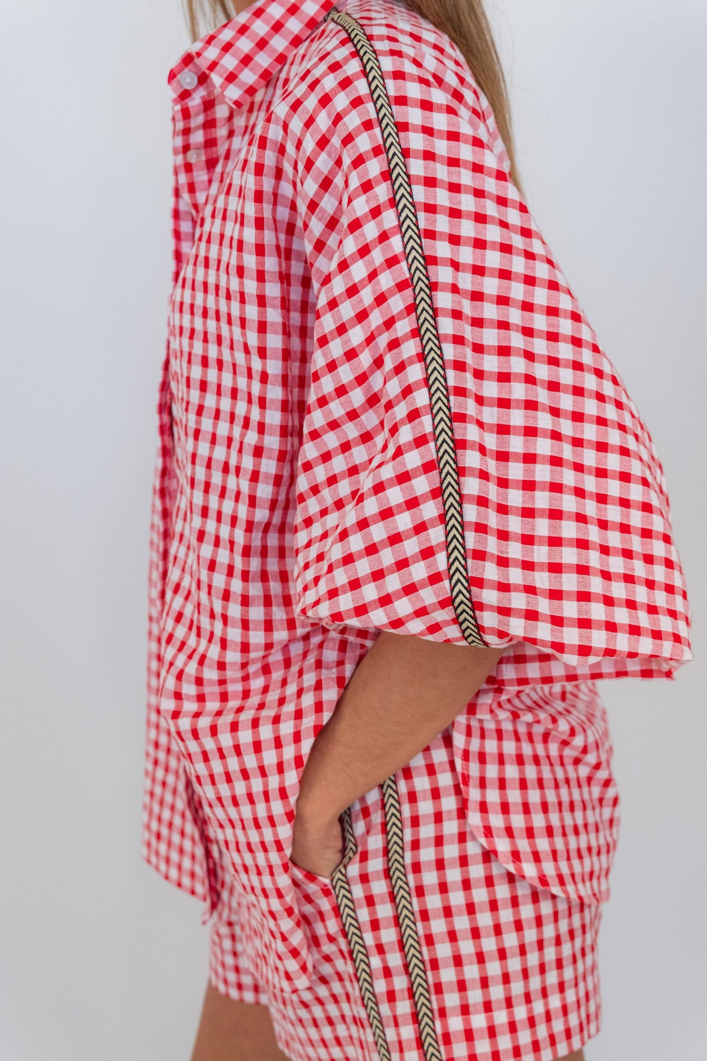 Cherry Check Butterfly Shirt