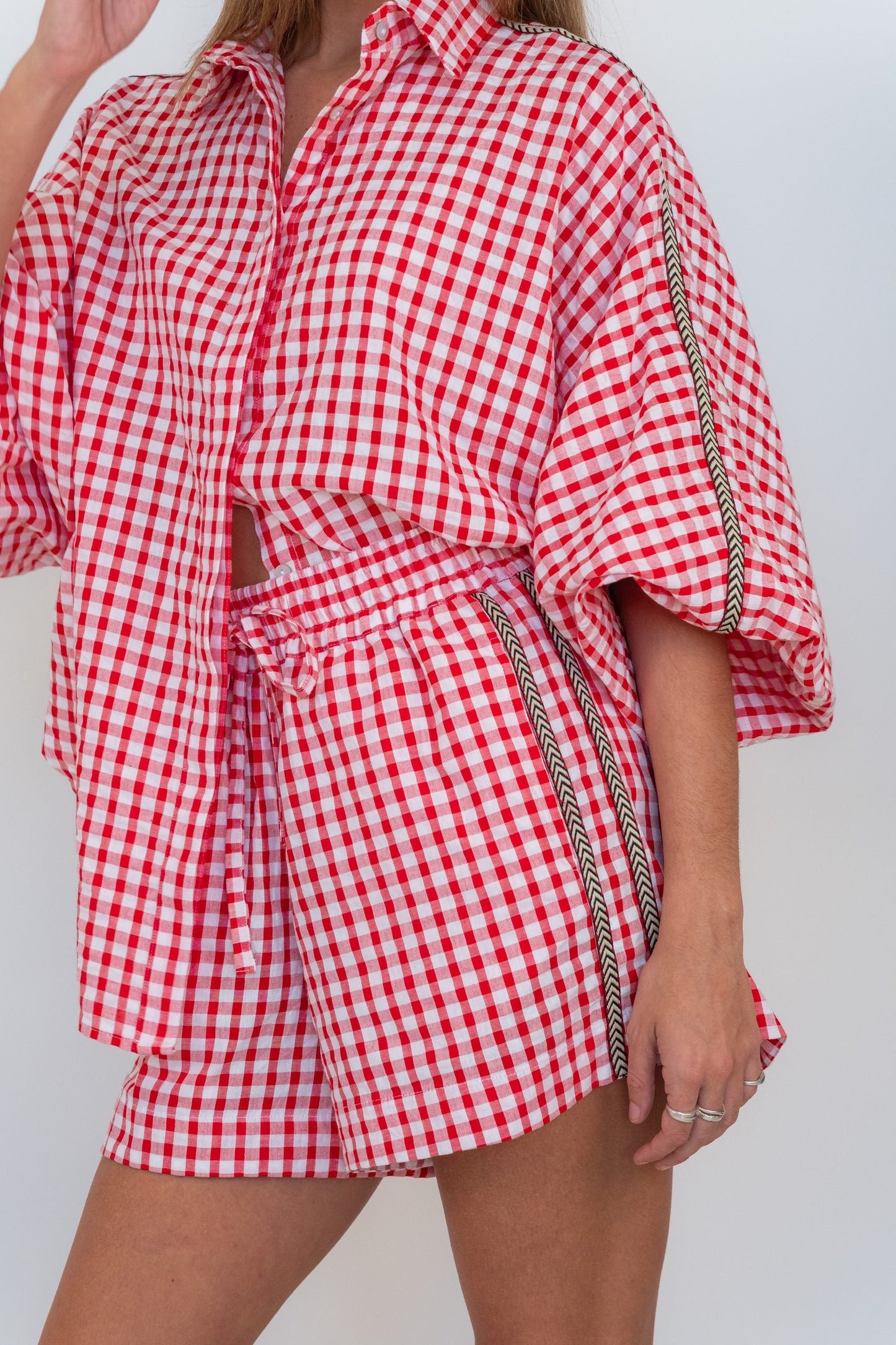 Cherry Check Butterfly Shirt