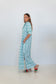 Verde Riviera Long Ruffled Shirt Dress – Green Striped