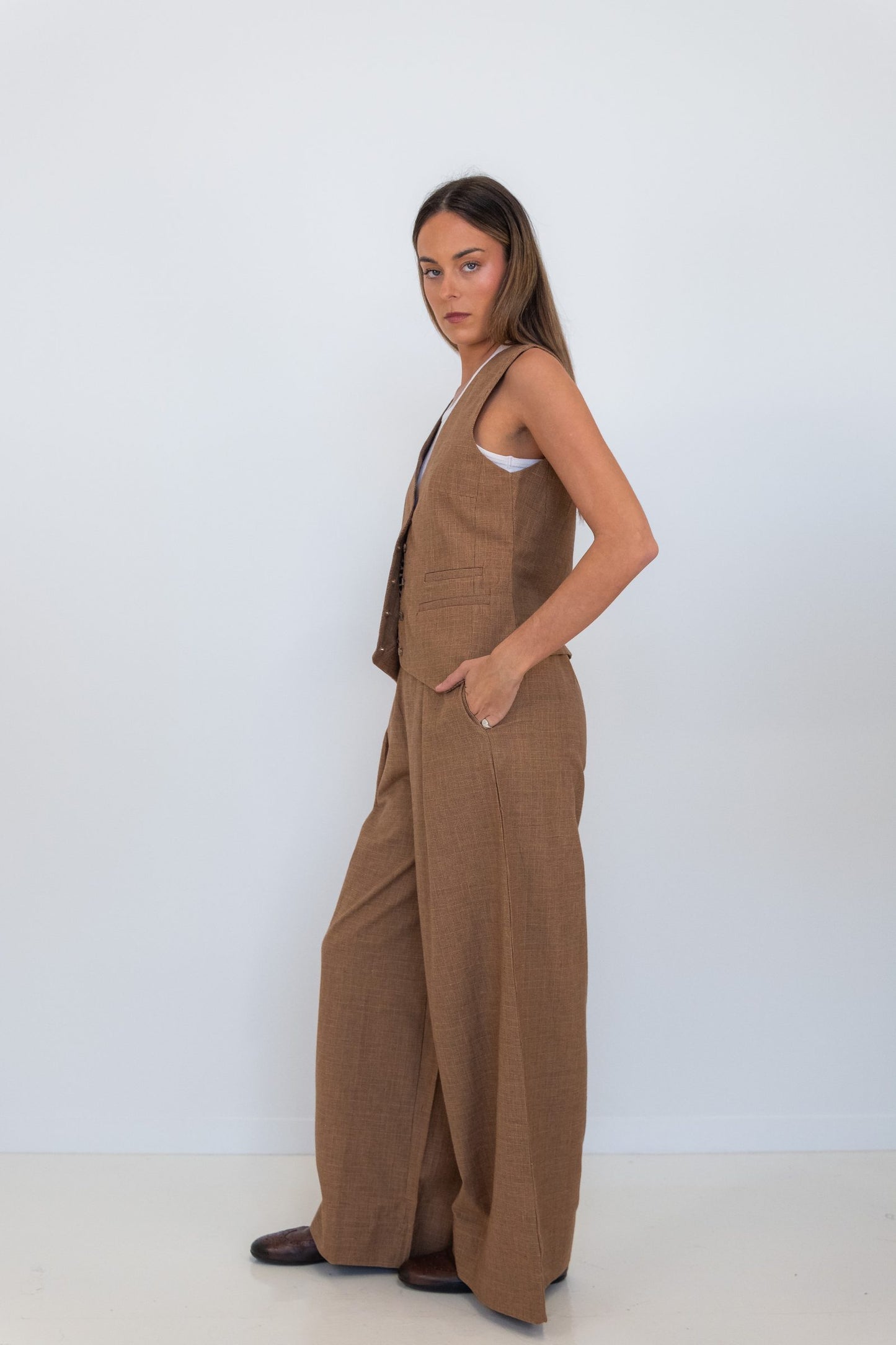 Chocolate Prince of Wales Vest