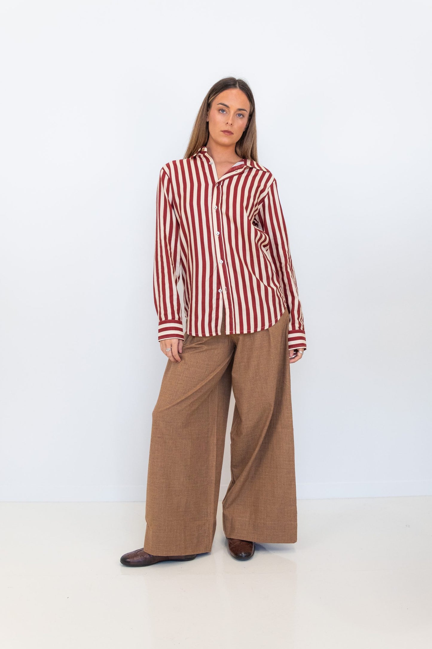 Bordeux Stripes Slim Fit Shirt