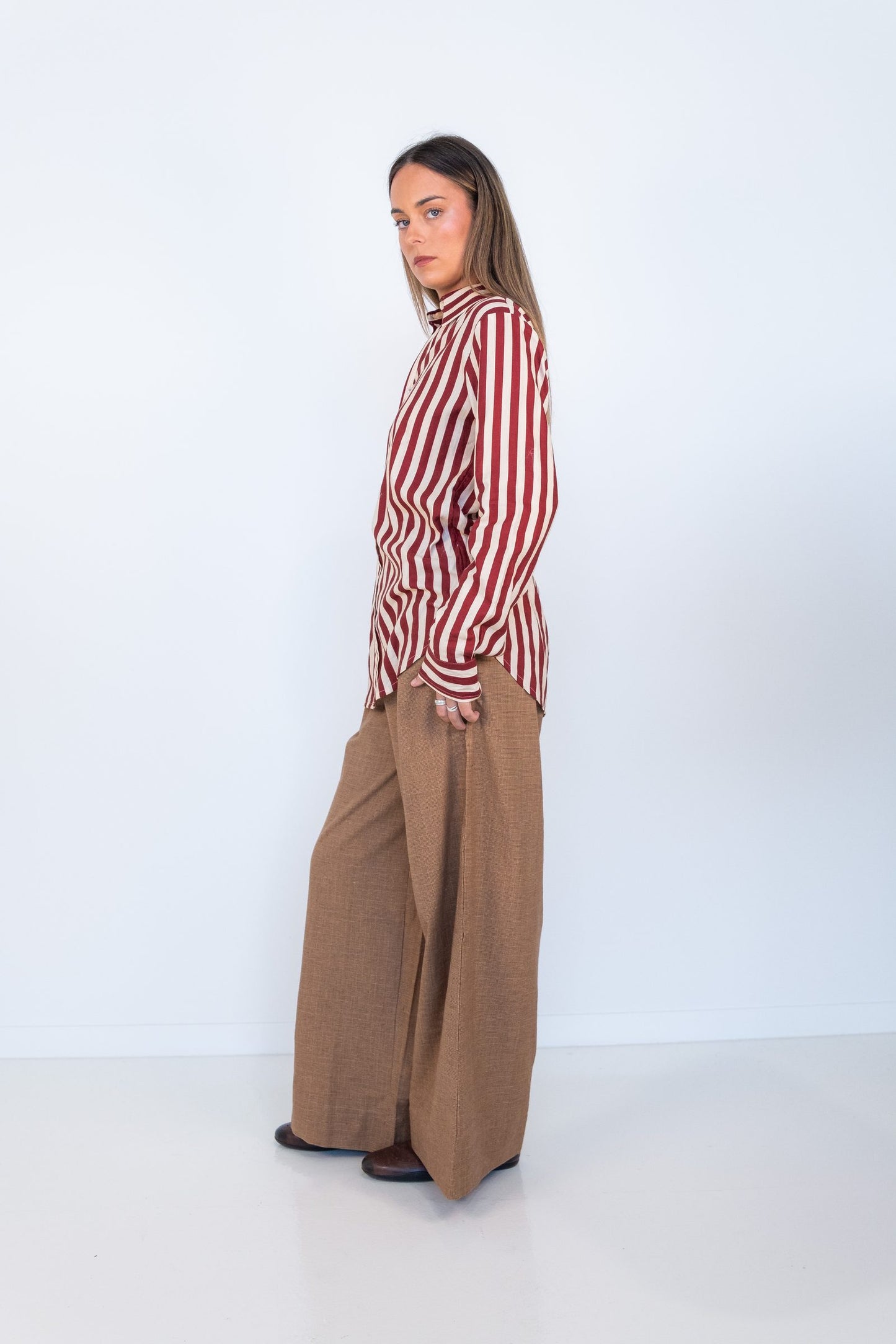 Bordeux Stripes Slim Fit Shirt