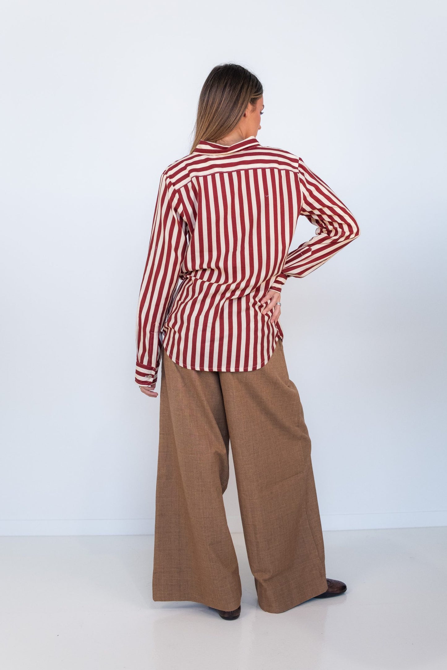 Bordeux Stripes Slim Fit Shirt