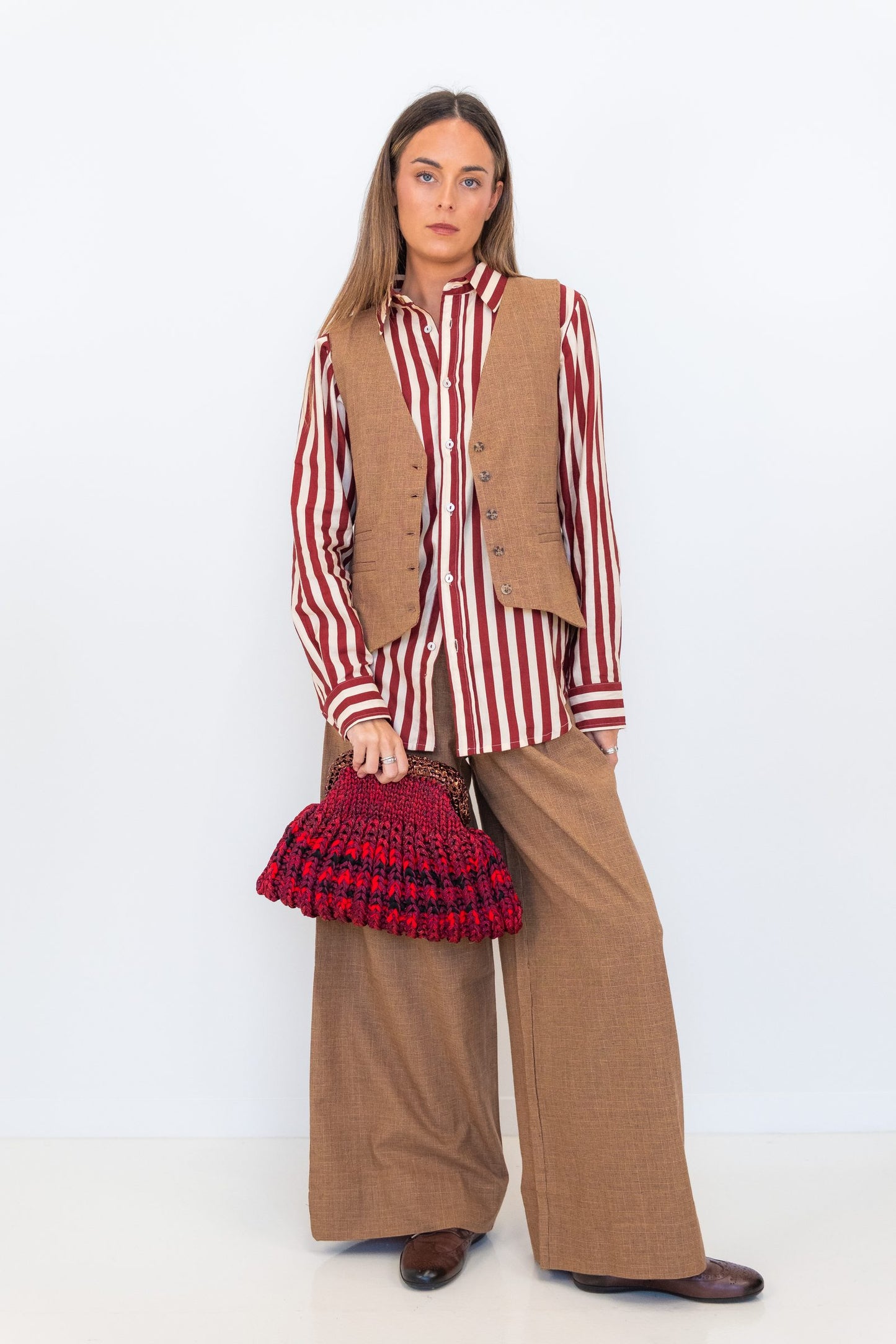 Bordeux Stripes Slim Fit Shirt