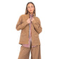 Chocolate Prince of Wales Cargo Jacket