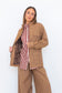 Chocolate Prince of Wales Cargo Jacket
