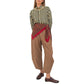 Chocolate Prince of Wales Barrel Pant