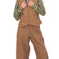 Chocolate Prince of Wales Barrel Pant