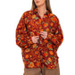 Butterfly Sleeve Shirt - Floral 01