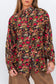 Butterfly Sleeve Shirt - Black garden