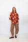 Butterfly Sleeve Shirt - Floral 02