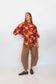 Butterfly Sleeve Shirt - Floral 02