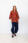 Butterfly Sleeve Shirt - Floral 05