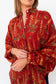Butterfly Sleeve Shirt - Floral 05