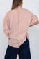 Butterfly Sleeve Shirt - Brown Stripe