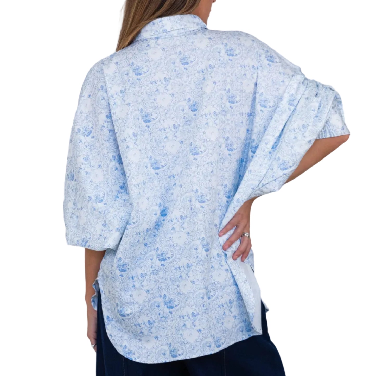 Butterfly Sleeve Shirt - Rococo