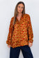 Butterfly Sleeve Shirt - passion flower
