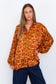 Butterfly Sleeve Shirt - passion flower