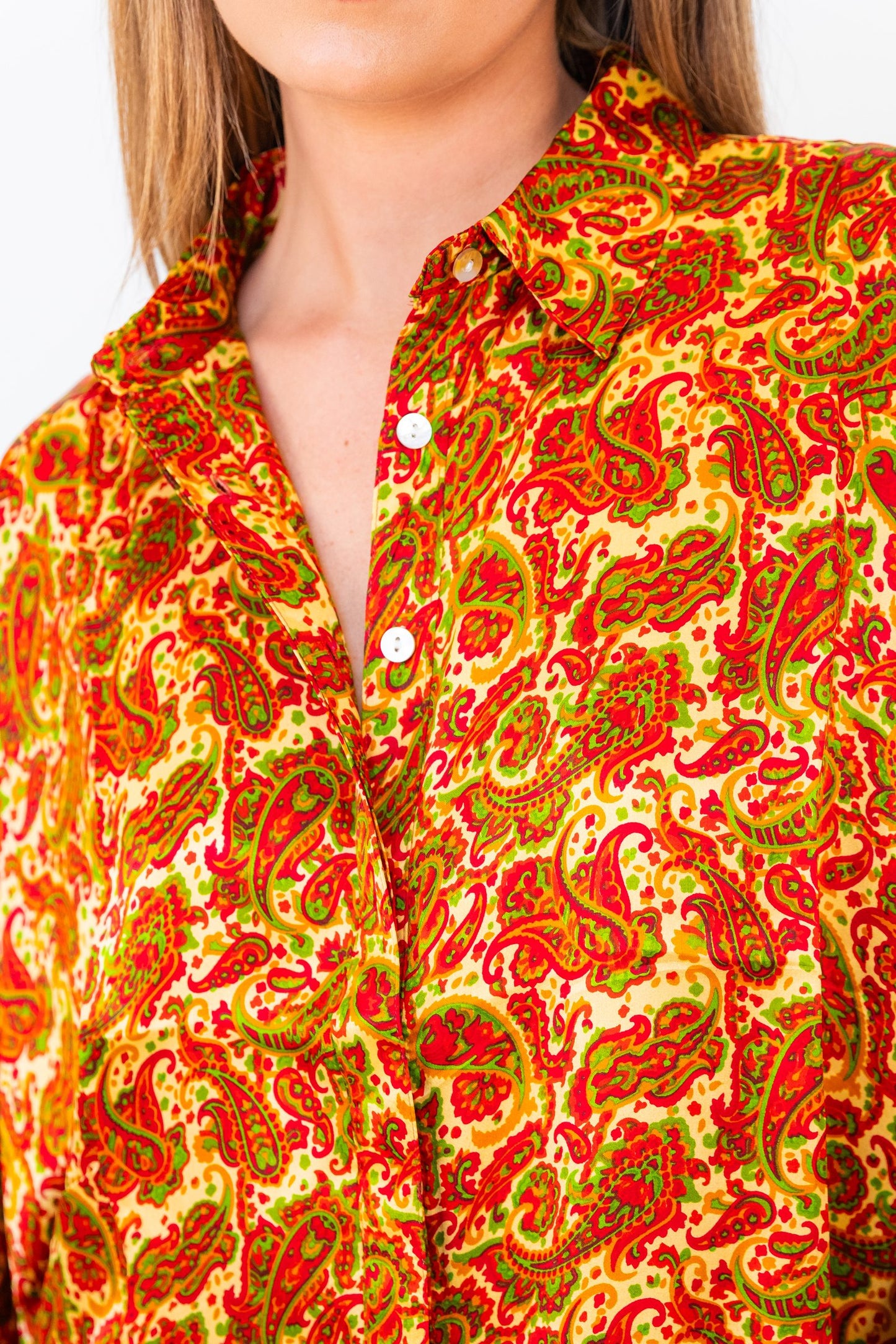 Butterfly Sleeve Shirt - passion flower