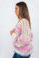 Nadia Dafri Cardi W07 Frou Frou pink and gold