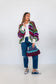 Nadia Dafri Cardi W09 Frou Frou Sage and cream