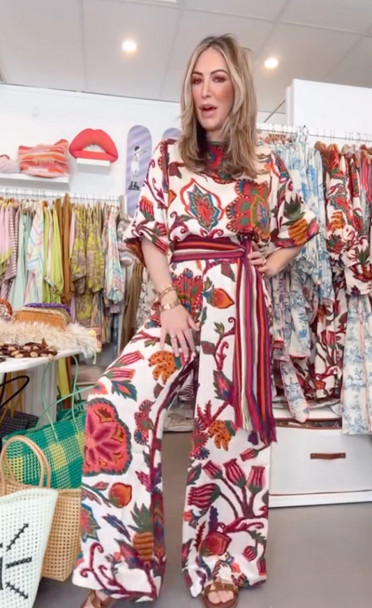 Bananarama Cream Balloon Sleeve Top