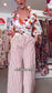 Paloma Red Stripe Panel Skirt