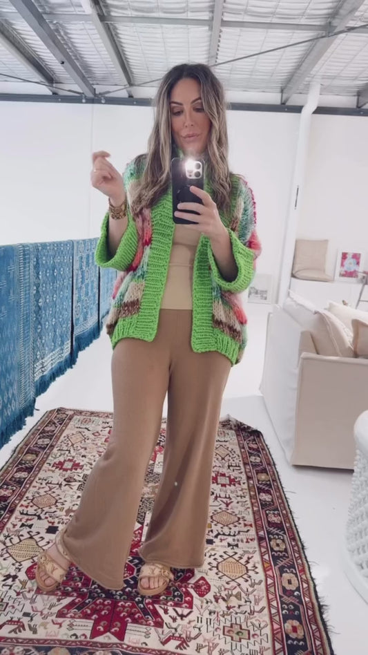 Nadia Dafri Cardi AW03- Verde 3/4 sleeve