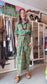 Paros Check Sarong Tie Dress
