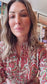 IT'S A FAD - RUBY RED PAISLEY DRESS