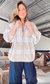 Butterfly Sleeve Shirt - Tan Checks