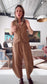 Chocolate Prince of Wales Barrel Pant