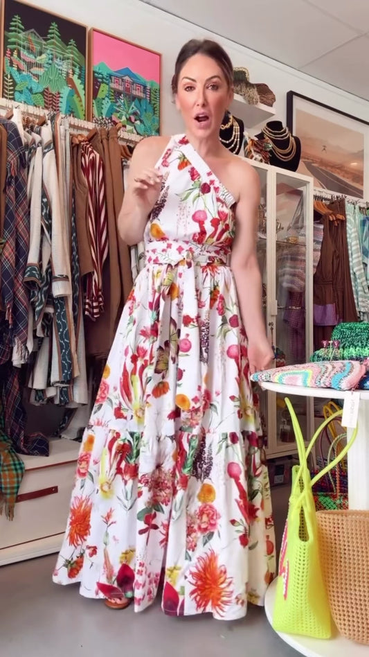 Botanica Nomad Floral One Shoulder Dress