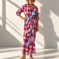 Ios Check Sarong Wrap Dress