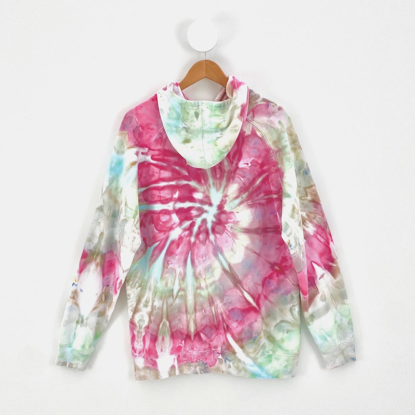 MINT AND PINK SWIRL HOODIE