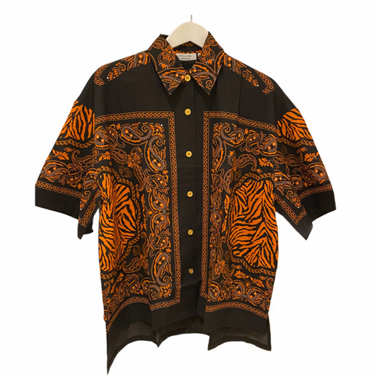 Safari Bandana oversized boxed shirt